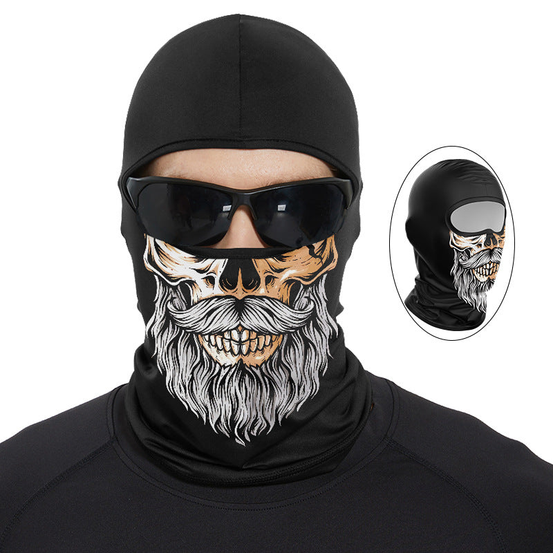 Cycling Windproof Hood Summer Sunscreen Ice Silk Fabric Men's and Women's Lightweight Windproof