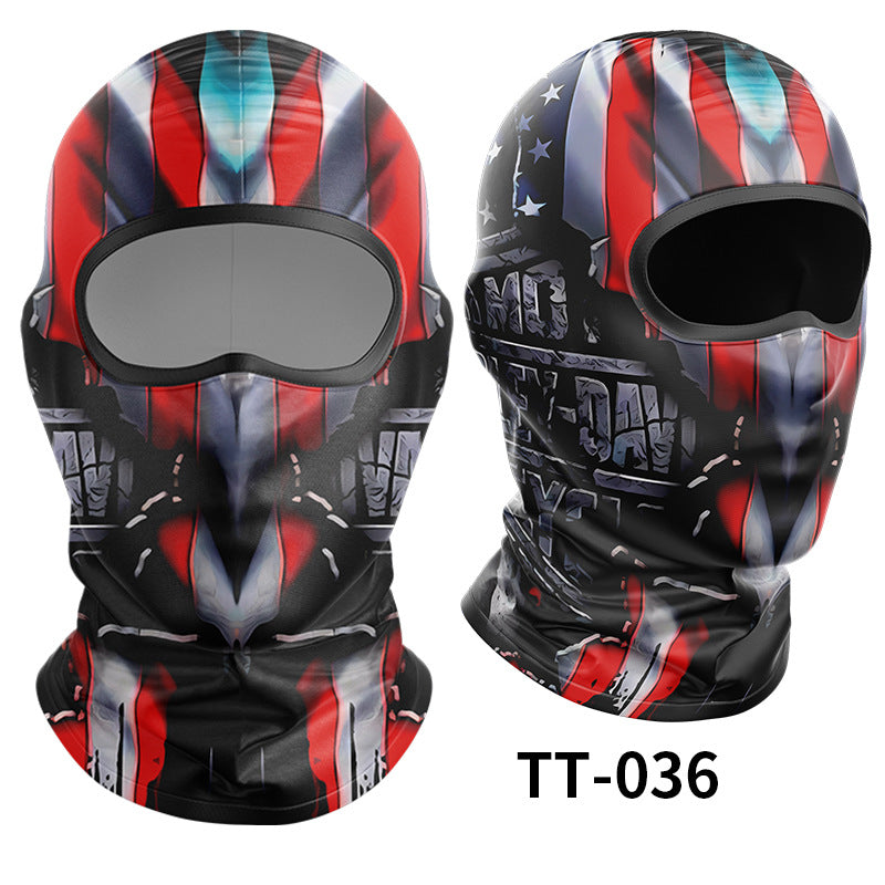 Cycling Windproof Hood Ice Silk Full Face Sunscreen