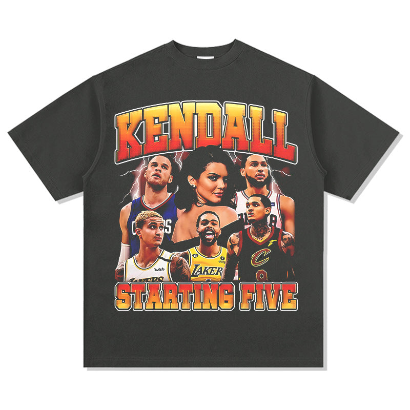 Streetwear masculino Jenner Kuzma Clarkson Booker Griffin T-shirt