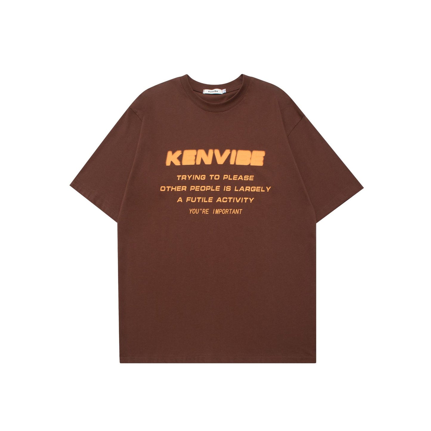 Vintage Tišö Rt Summer Vintage English Alphabet Short Sleeve T-Shirt