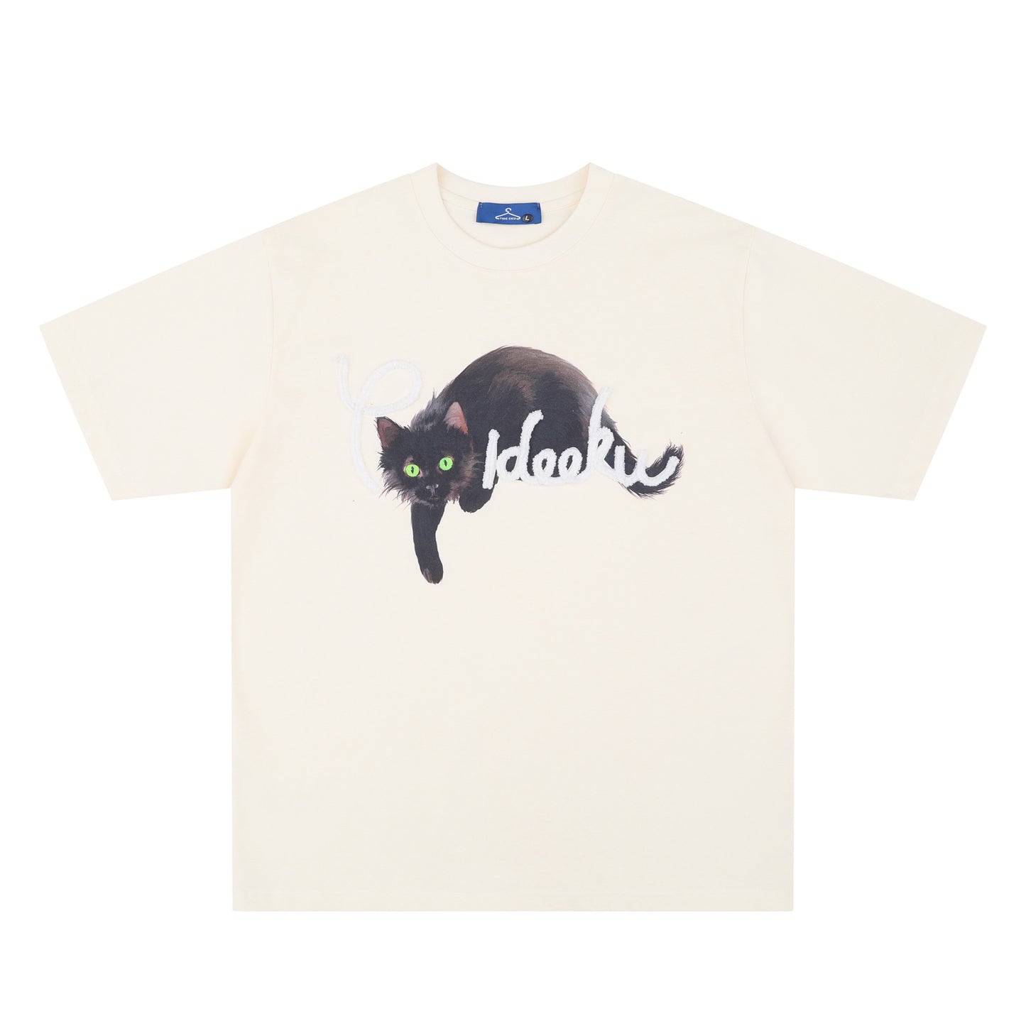 US drip outfits summer vintage pussy alphabet print casual loose short sleeve T-Shirts
