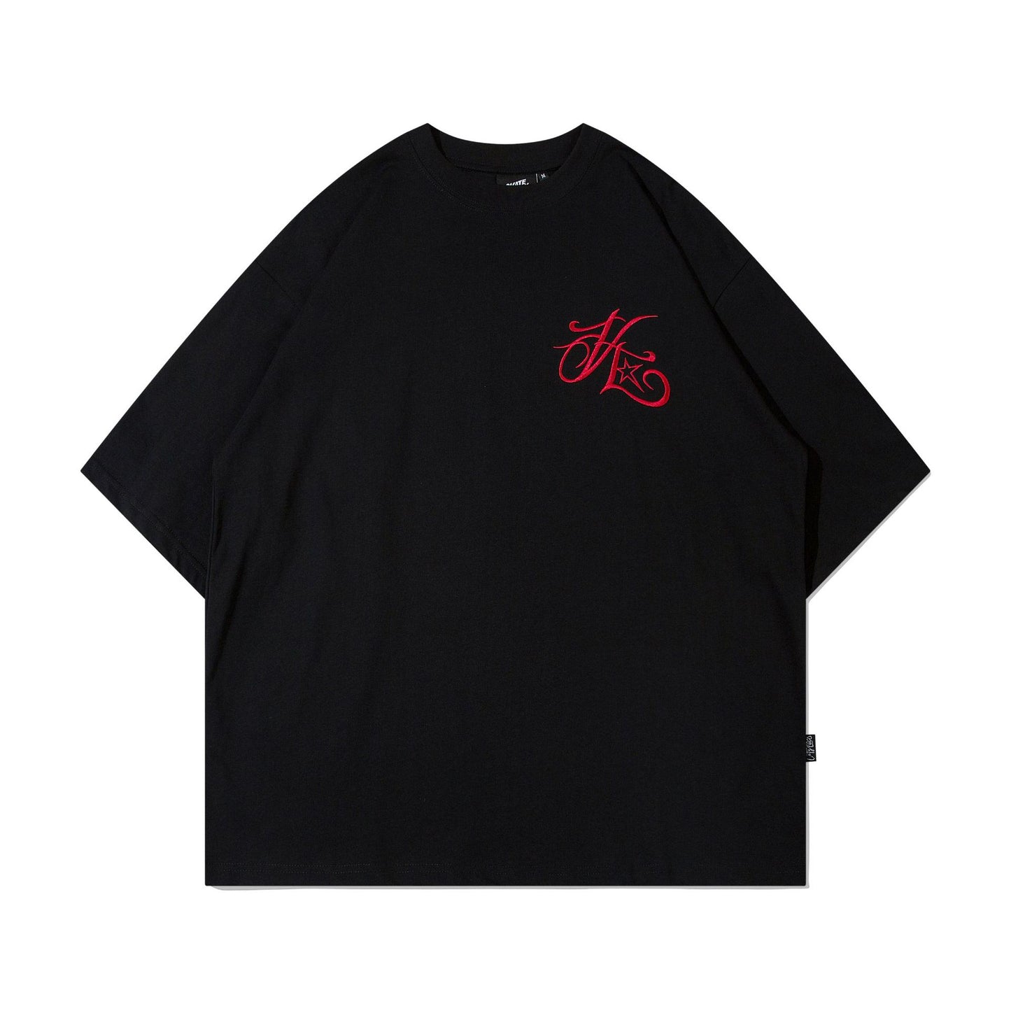 Hustle vintage summer vintage embroidered short-sleeved t-shirt