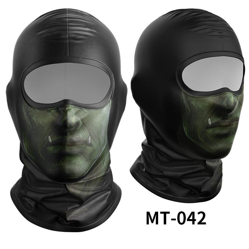 Cycling Windproof Hood Breathable Sunscreen Men's and Women's Ice Silk Fabric