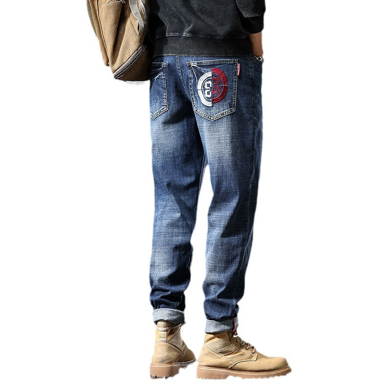 1990 Fashion Jeans Autumn Jeans Embroidery