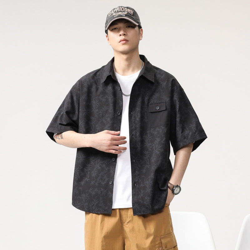 Men T-shirts Short Sleeve Shirts Loose