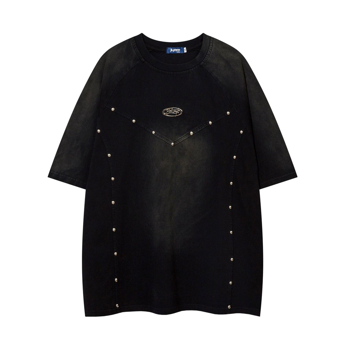 Hip Hop Clothing Vintage Loose Short Sleeve T shirt