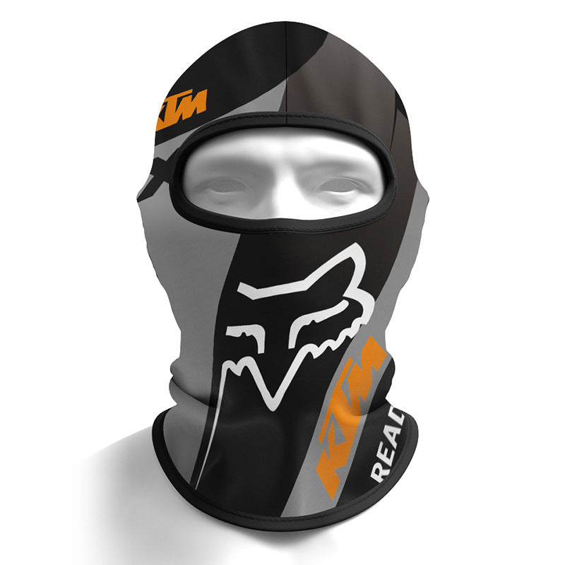Cycling Windproof Hood Sunscreen Windproof Ice Silk Fabric Full Face Protection