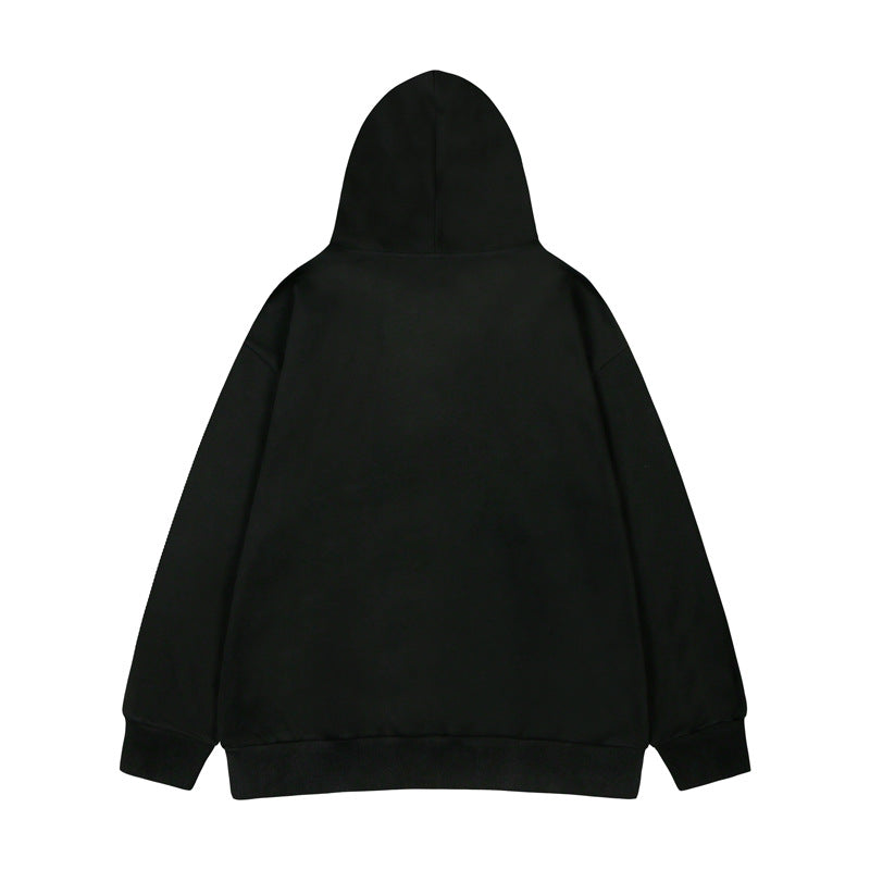 Streetwear Hoodie Cartoon Pussy Print Hooded Sweater Oversize Loose Hoodie