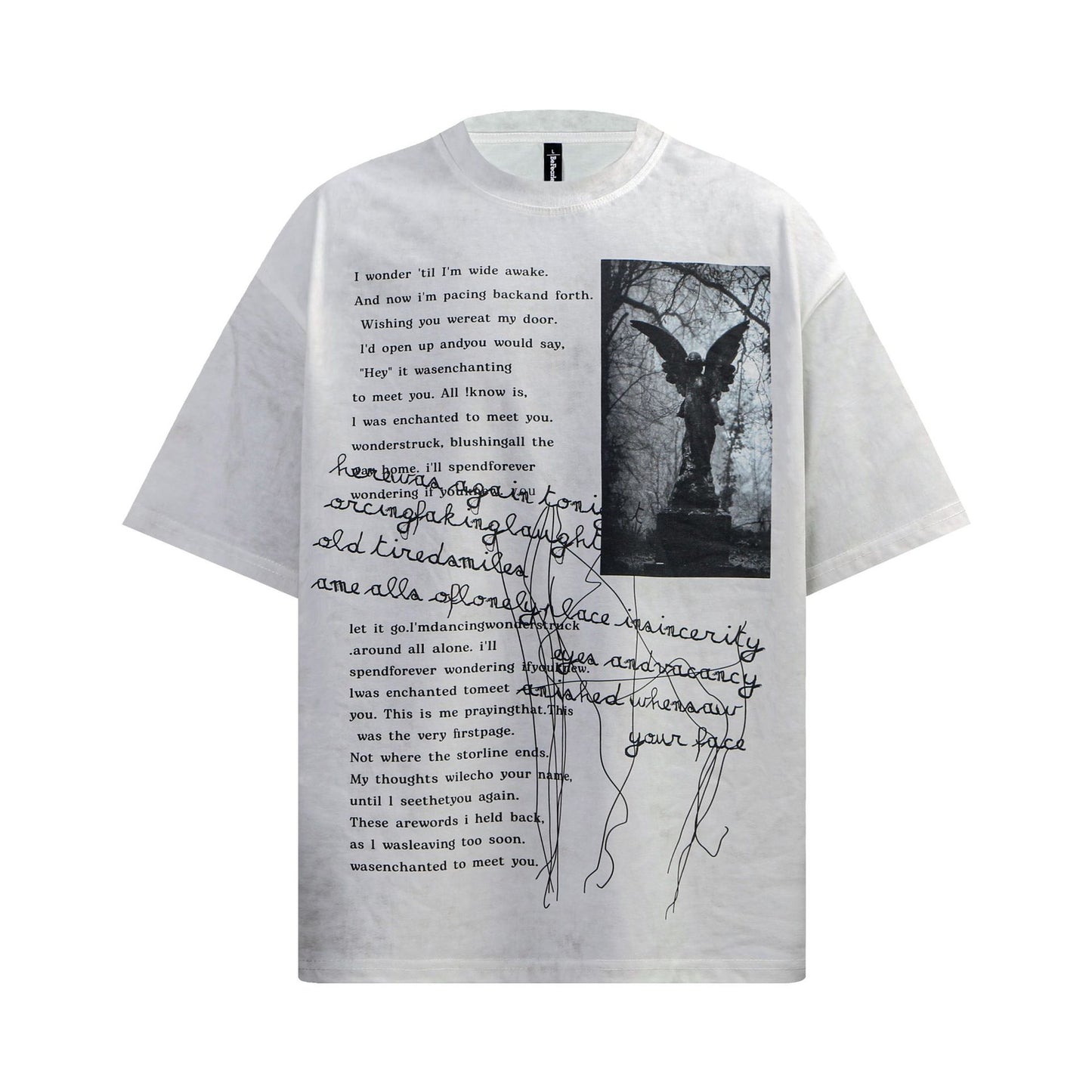Hip hop shirt summer tie-dye tee cultural shirt short-sleeved T-shirt