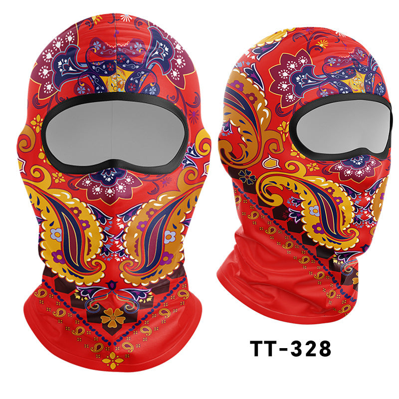 Cycling Windproof Hood Sunscreen Mask Scarf Integrated Lining