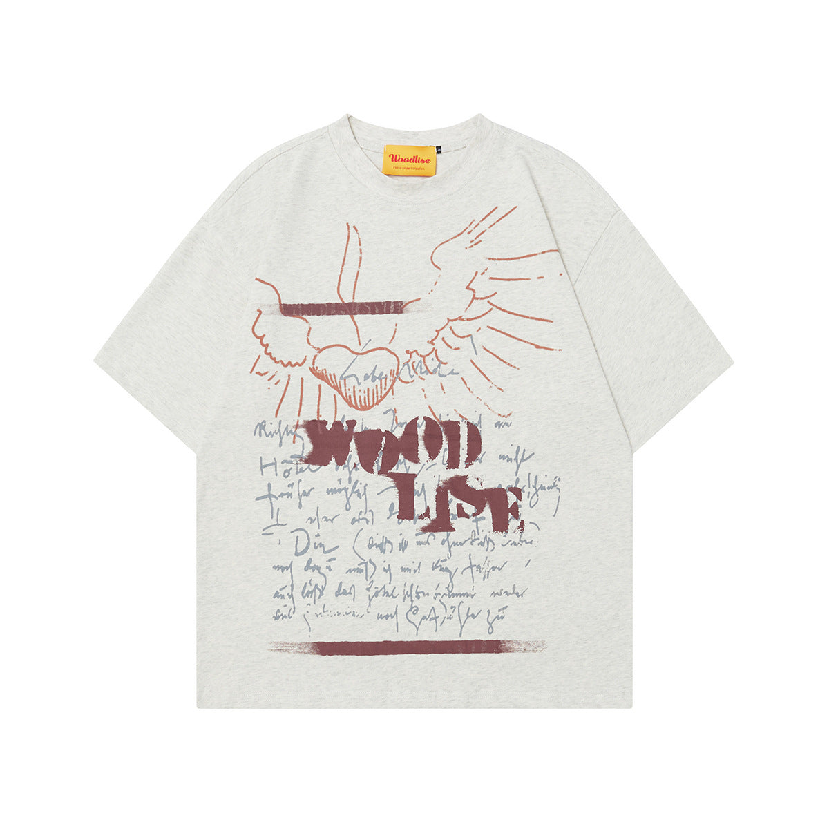 90s West Coast Hip Hop Fashion T Shirts Graffiti Letter Print Short Sleeve T-Shirts