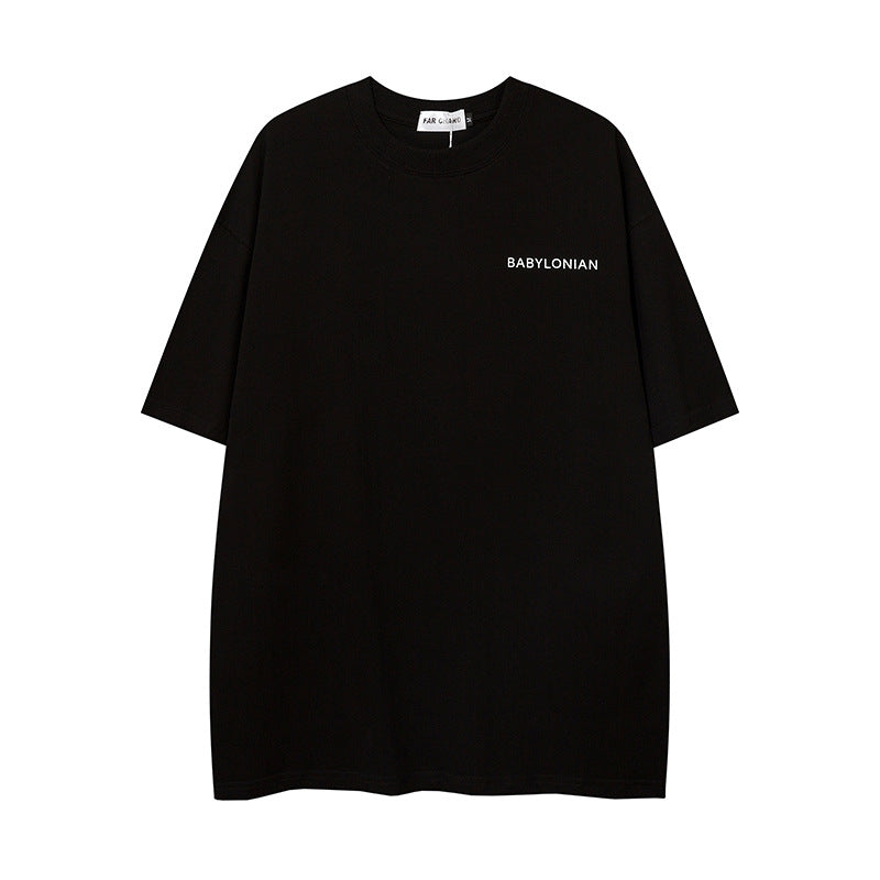 Vintage Tišö Rt Letter Print Short Sleeve T-Shirt