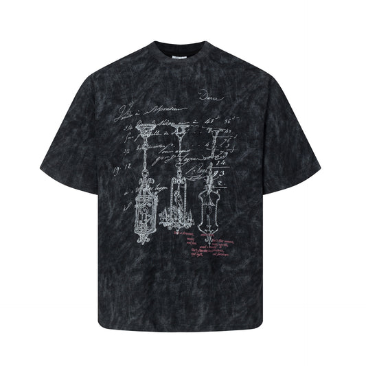 Hip hop clothing new york summer short sleeve vintage old t-shirt