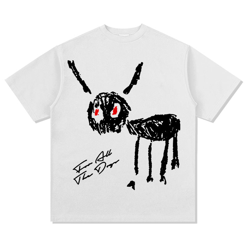 New york hip hop shop DRAKE print short sleeve t-shirt vintage