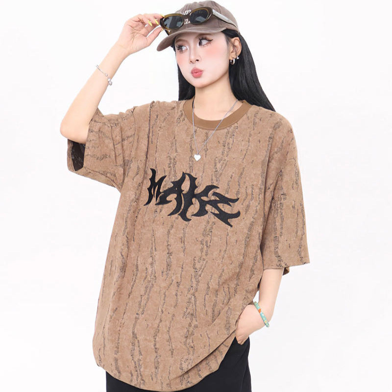 Vintage Tišö Rt Short Sleeve T-Shirt Summer Loose Top