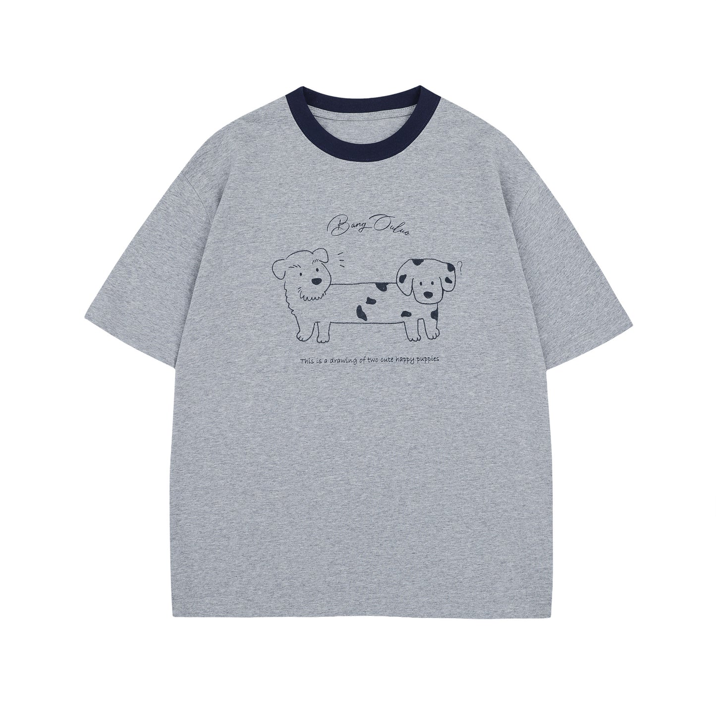 Unisex T-shirts High Sense Fun Cartoon Pattern Design T-Shirt