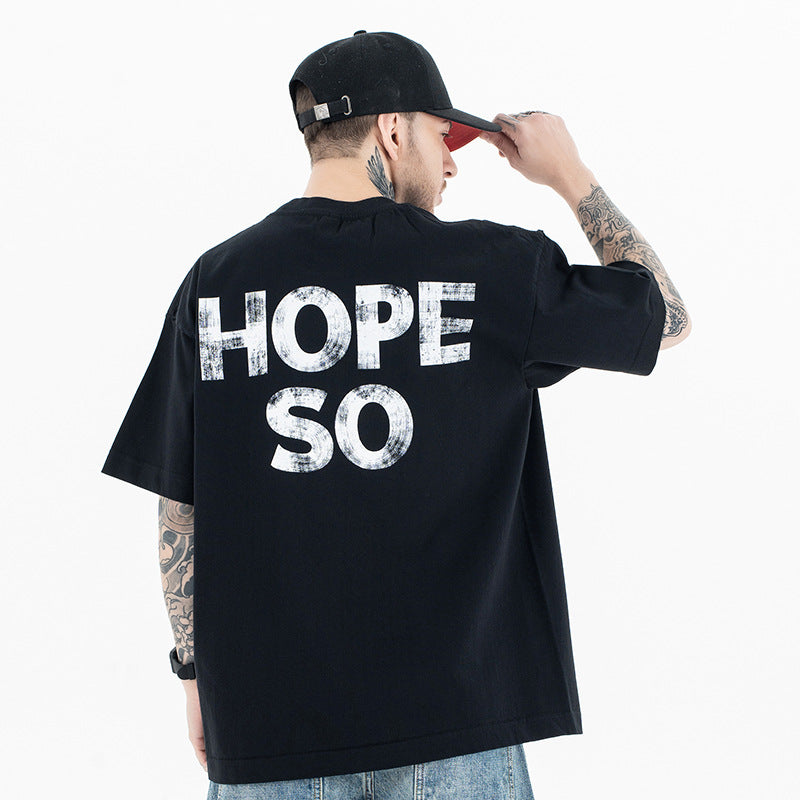 Vintage 90s Hip Hop Clothing Summer Crew Neck Short Sleeve T-Shirt