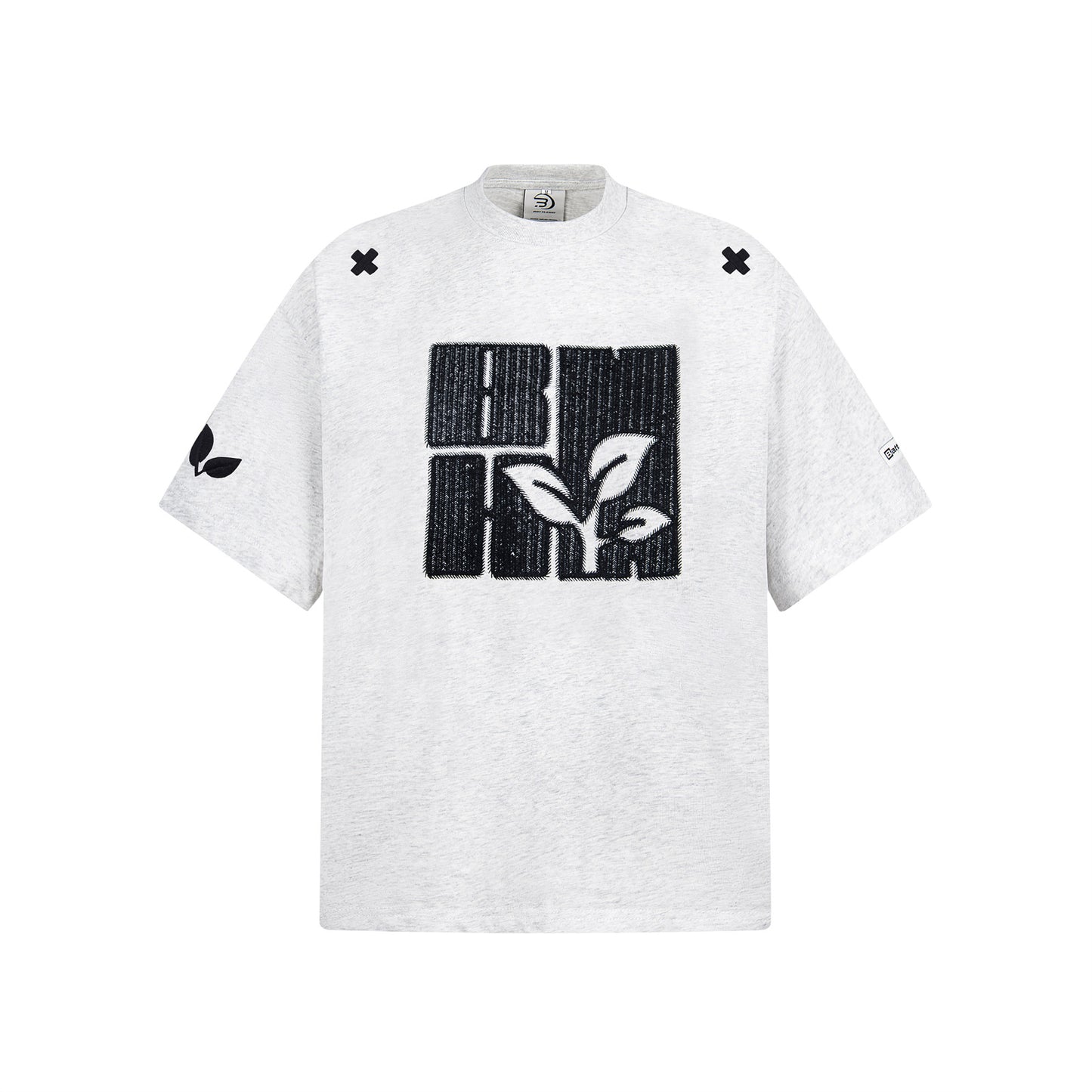 USA Vintage T-Shirt Heavy Industry Embroidery Men's Summer