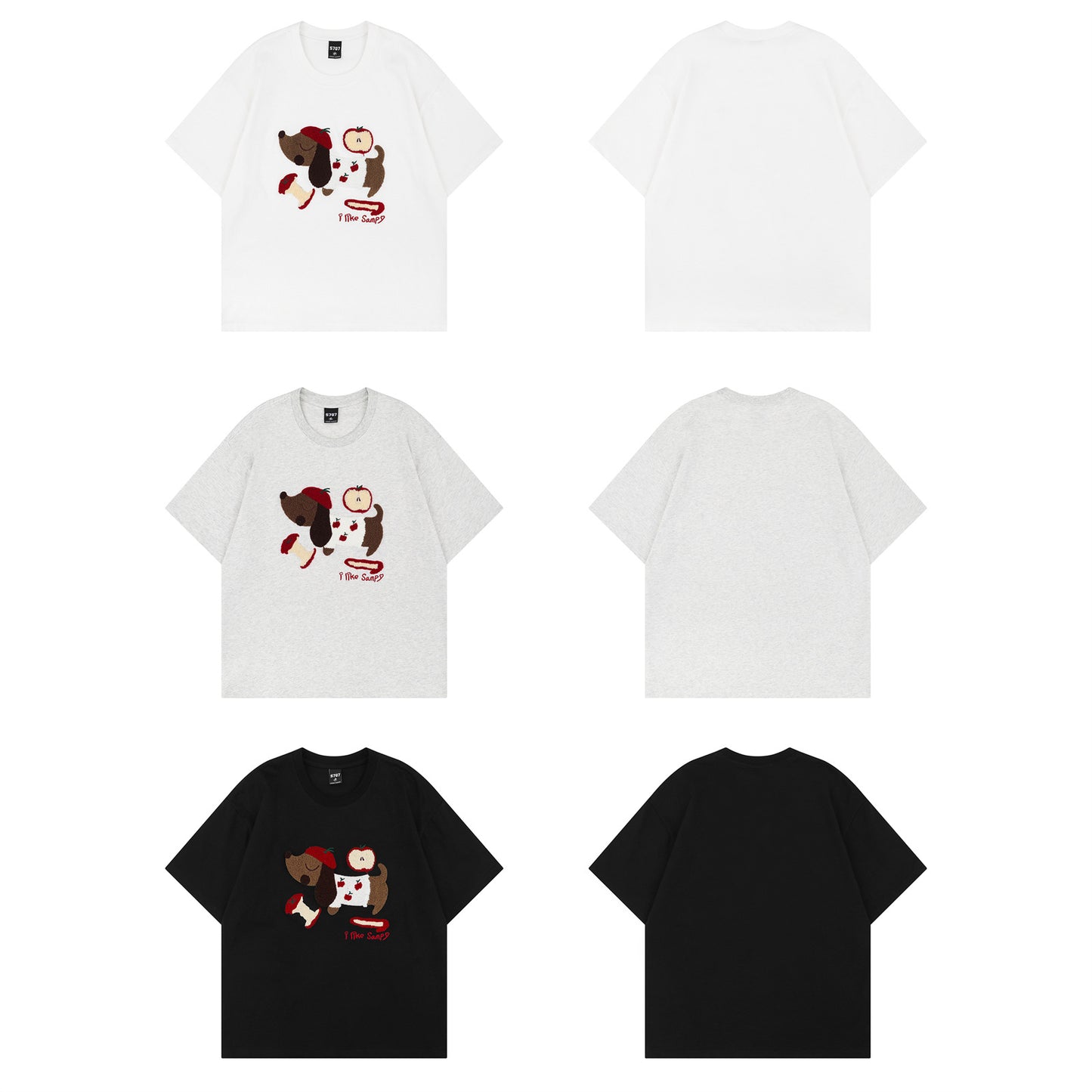 Distorted vintage short sleeve t-shirt summer oversize