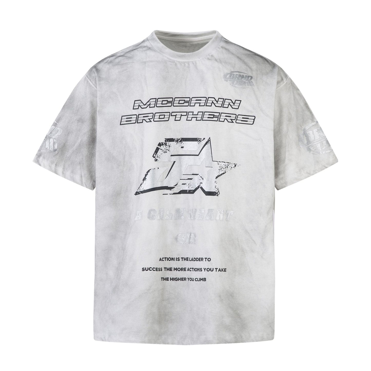 Unisex T-shirts Summer Washed Old Retro Men's Short Sleeve T-Shirts