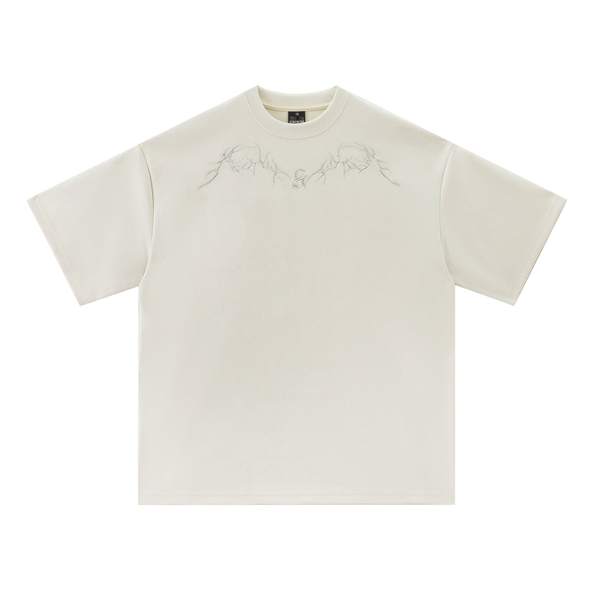 Retro Style Shirt For Men Embroidery Short Sleeve tee