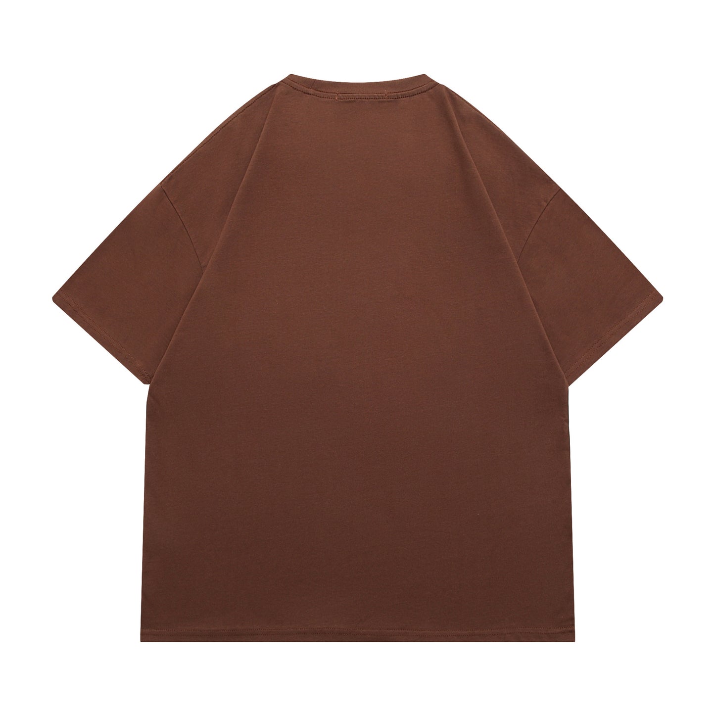 Vintage tarz t shirt letter embroidery round neck short sleeve t-shirt