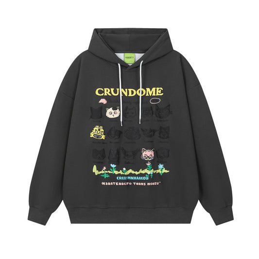 Vice streetwear embroidered cartoon sweater