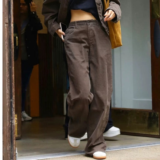 Rock Revival Jeans Corduroy Trousers Straight Casual Pants