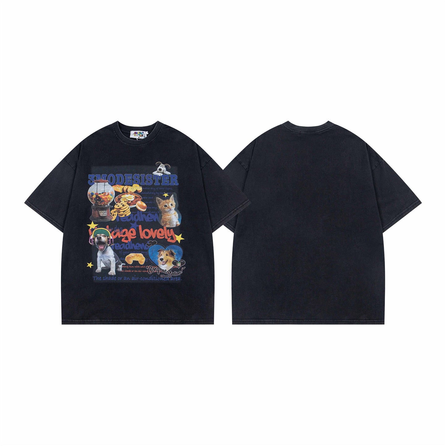 Nyc T Shirt Vintage Printed Short Sleeve T-Shirt Summer Loose Casual Top