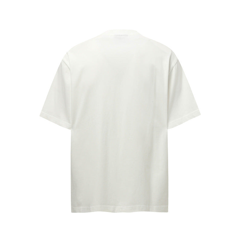 Casual Street Wear Washed Retro T-Shirt Anime Old