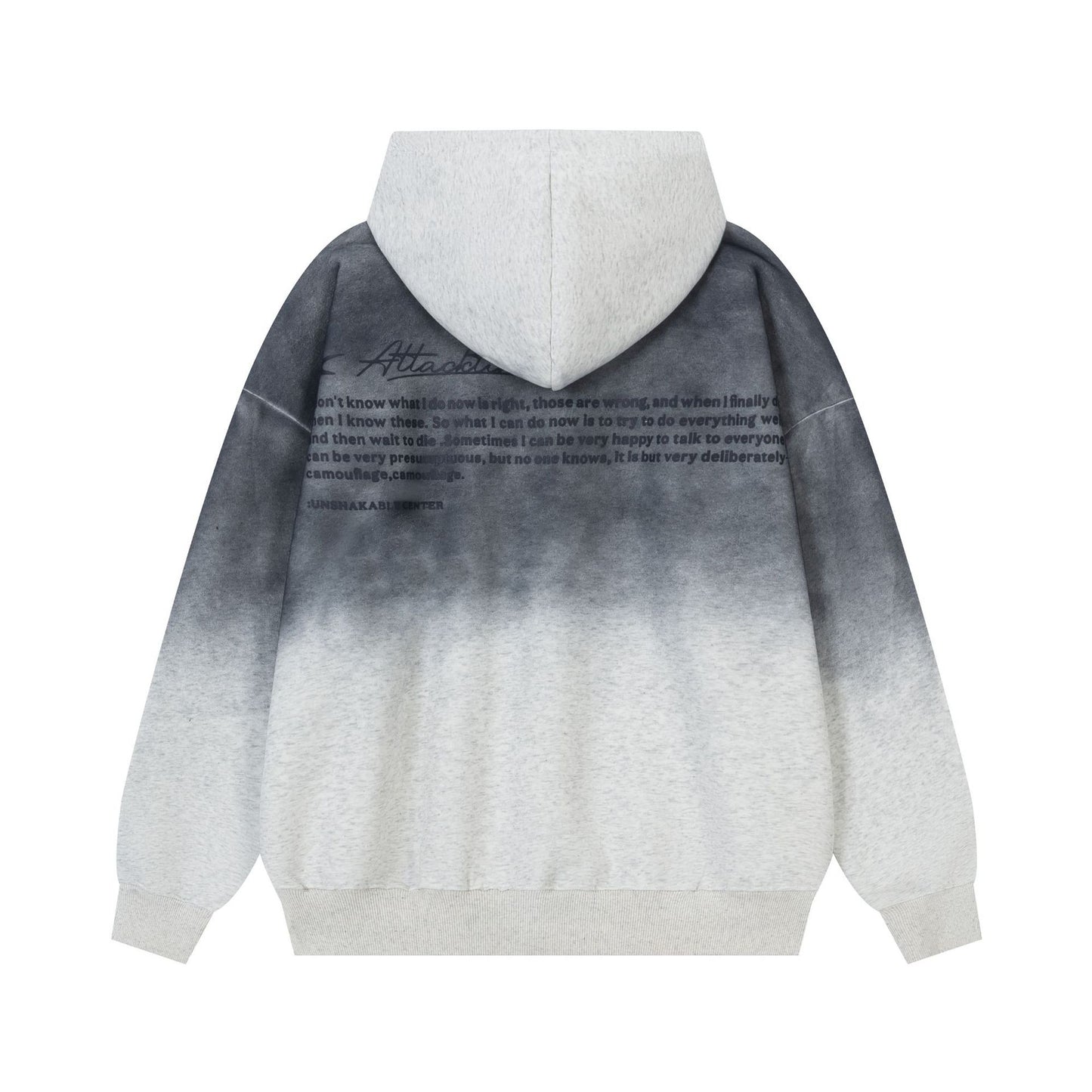 Vice streetwear made old long sleeve hooded sweater