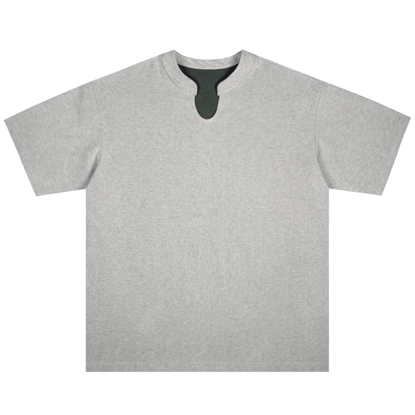 Unisex T-shirts Summer Double-Sided Men's Loose Crew Neck Short Sleeve T-Shirt