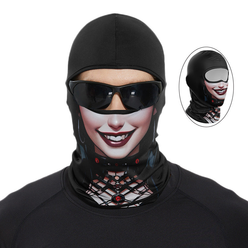 Cycling Windproof Hood Ice Silk Headgear Summer Full Face Sunscreen Windproof