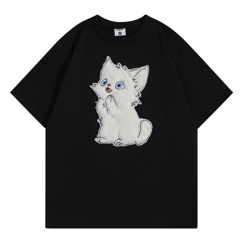 Camisetas streetwear Summer Vintage Casual Loose Short Sleeve T-Shirt