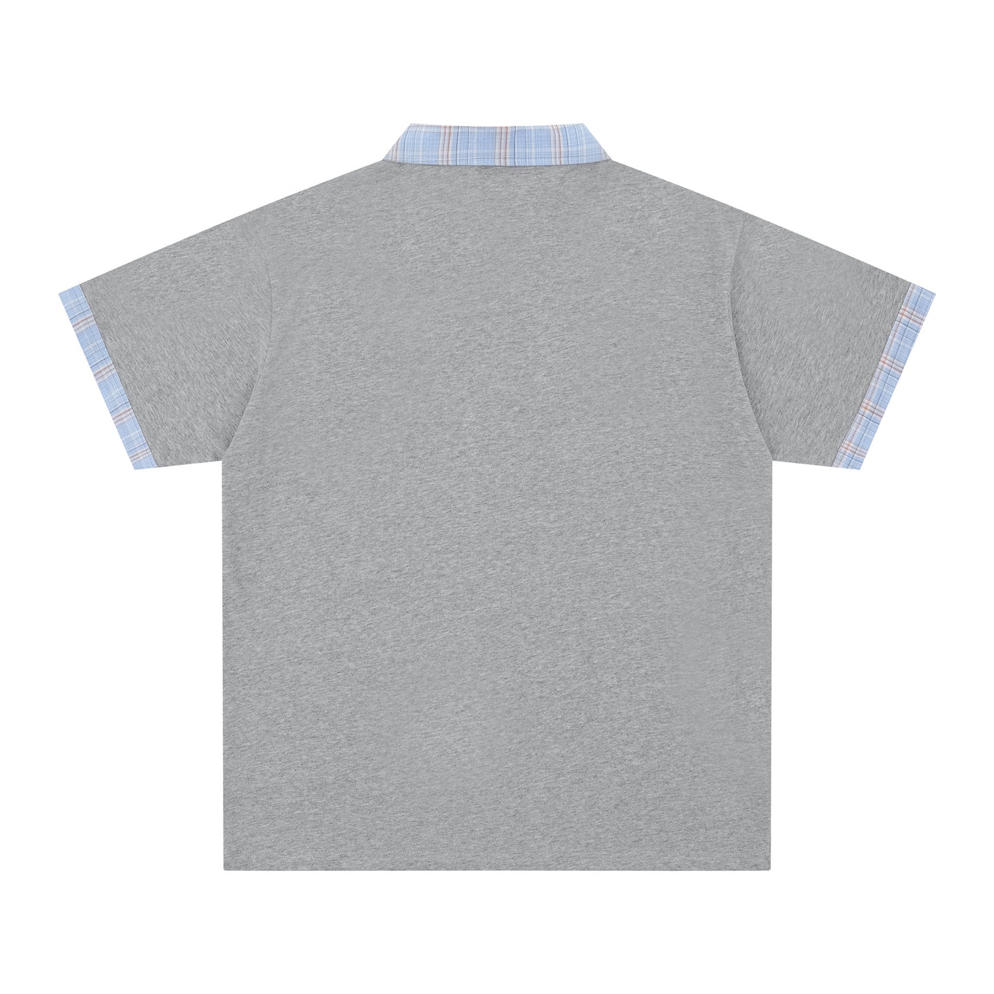 US drip outfits summer vintage polo collar t-shirt casual loose short sleeve t-shirts
