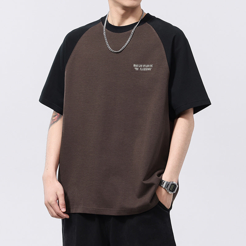 Men T-shirts Summer Short Sleeve Loose Top