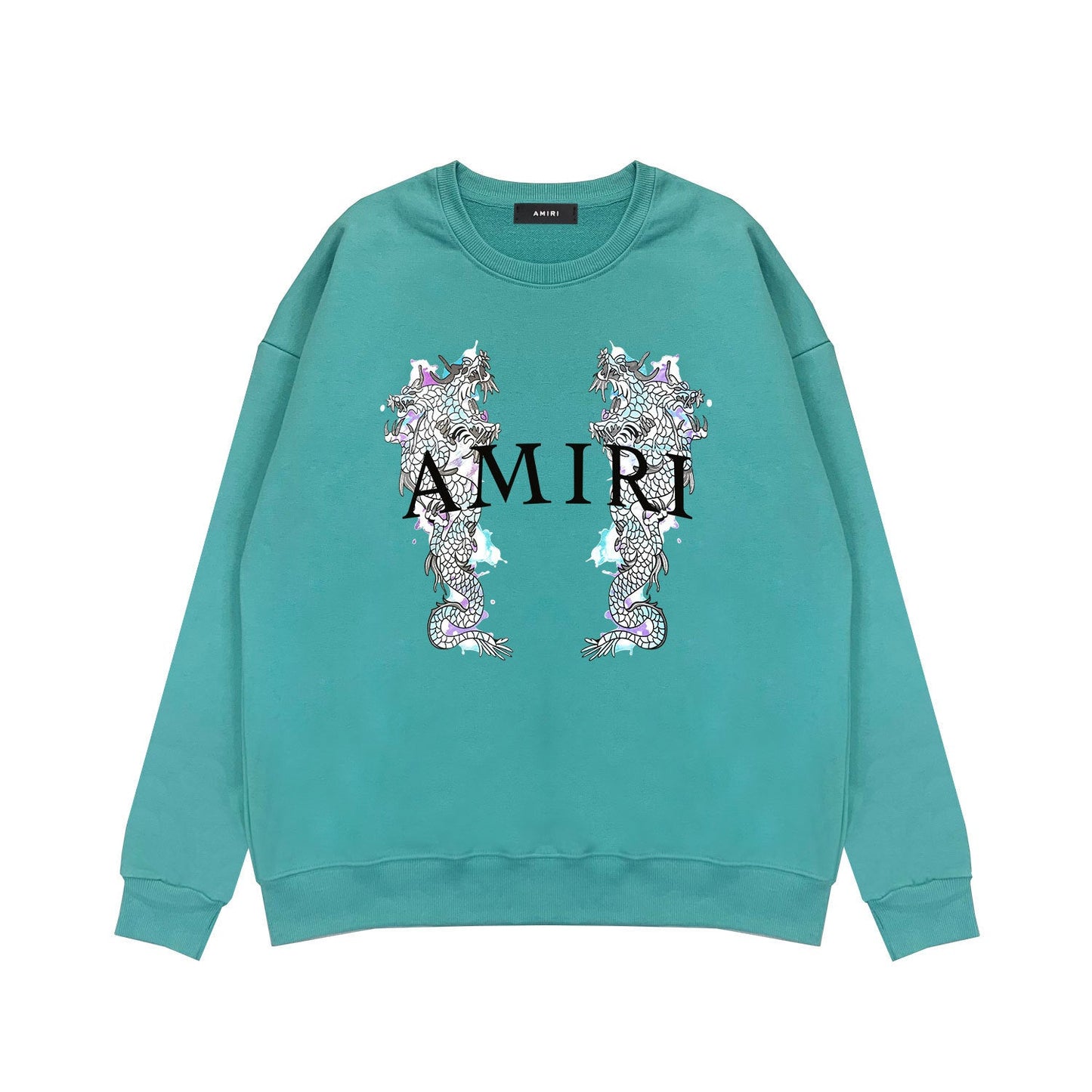 Amiri Long Sleeve Shirt Crew Sweatshirts Crew Neck Sweater