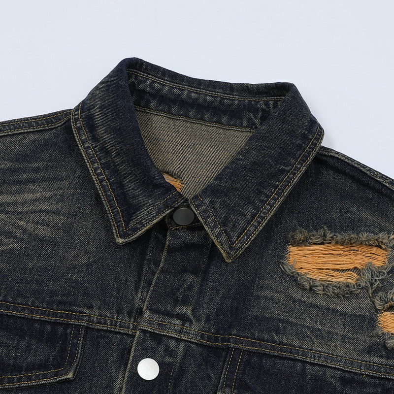 Stone Wash T shirt vintage old jeans