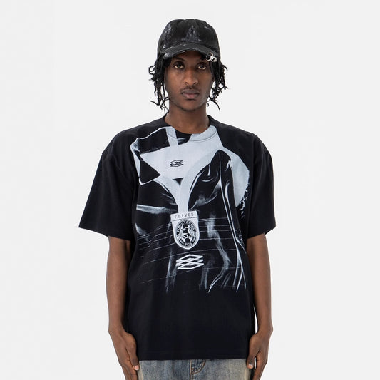 Vintage 90s Hip Hop Clothing Summer Crew Neck Short Sleeve T-Shirt