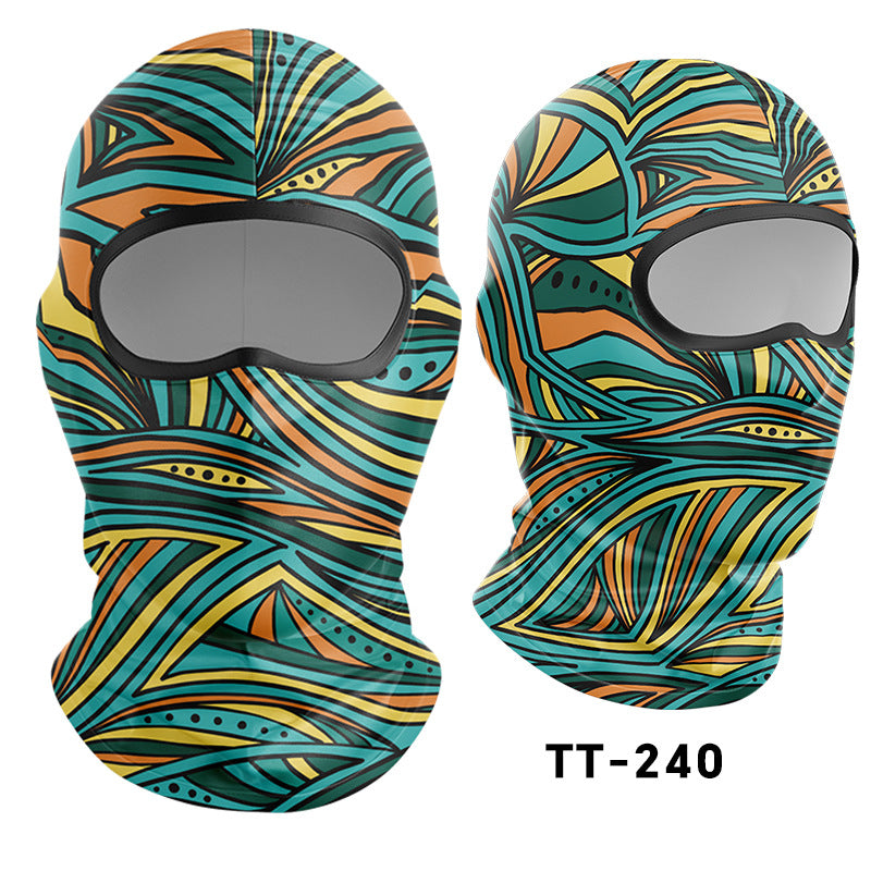 Cycling Windproof Hood Sunscreen Ice Silk Headgear