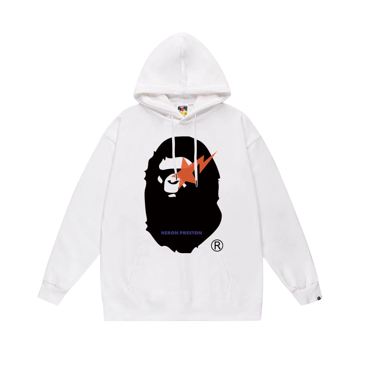 Ape Hoodie Autumn/Winter Letter Print Loose Hoodie Pullover Ape Sweater