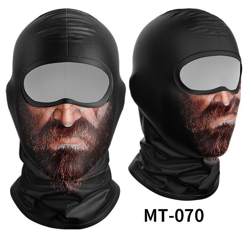 Cycling Windproof Hood Breathable Sunscreen Men's and Women's Ice Silk Fabric