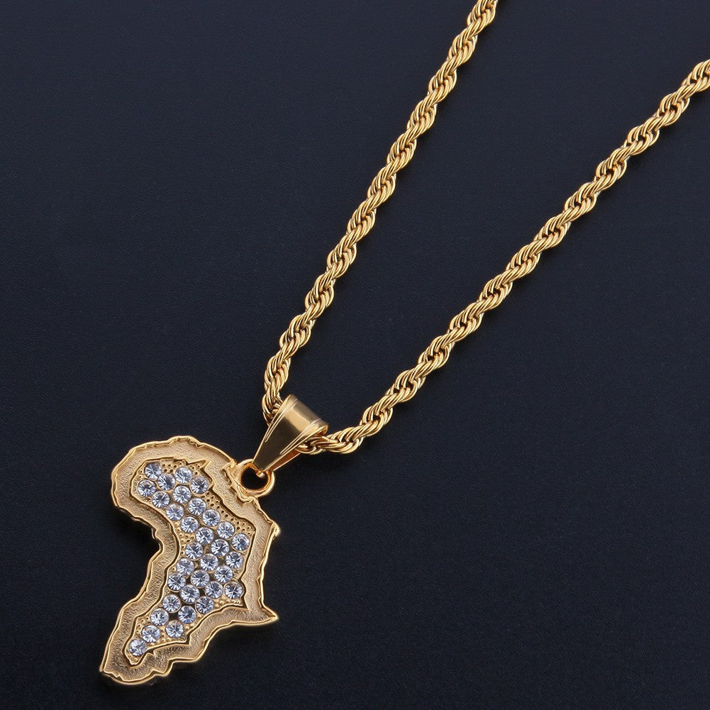 Jewelry Hip Hop Stainless Steel Pendant Necklace Punk Rock Rapper