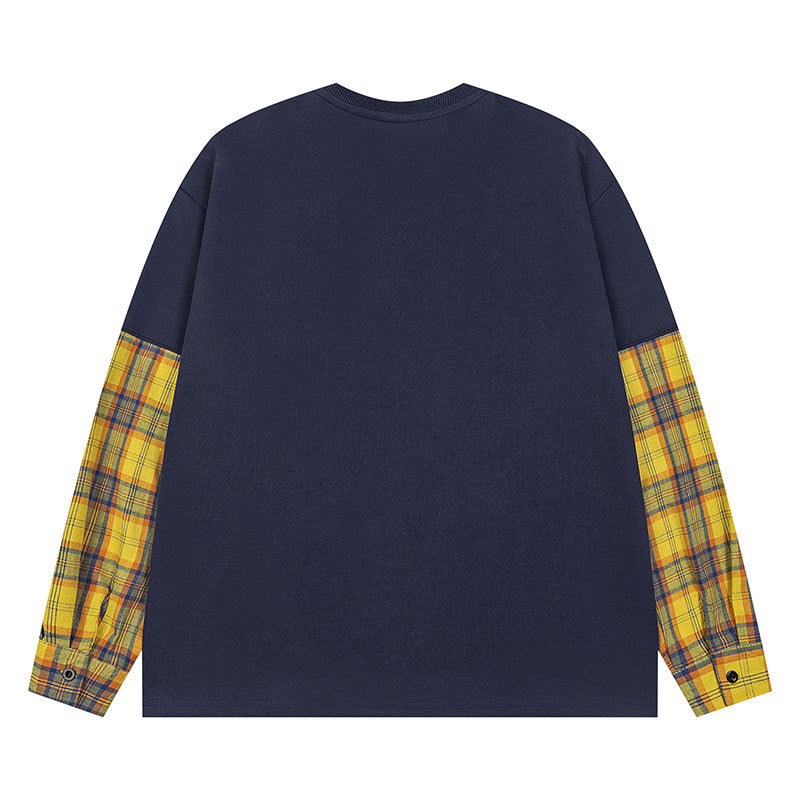 Marcas De Streetwear Vintage Long Sleeve T-Shirt Spring & Autumn Crew Neck Top