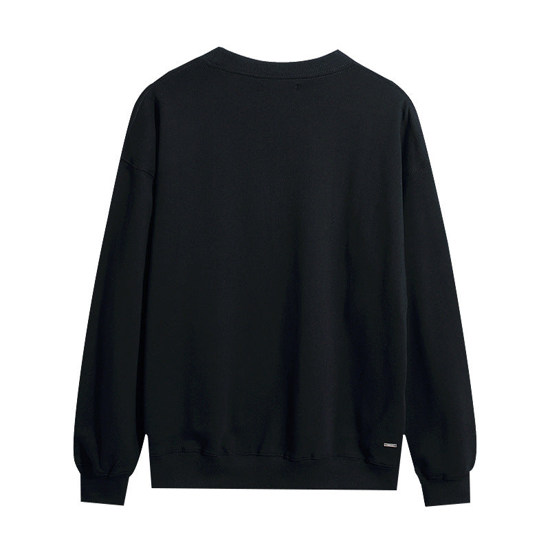 Amiri Sweatshirt AMI Mermaid Letter Print Crew Neck Sweater Men and Women