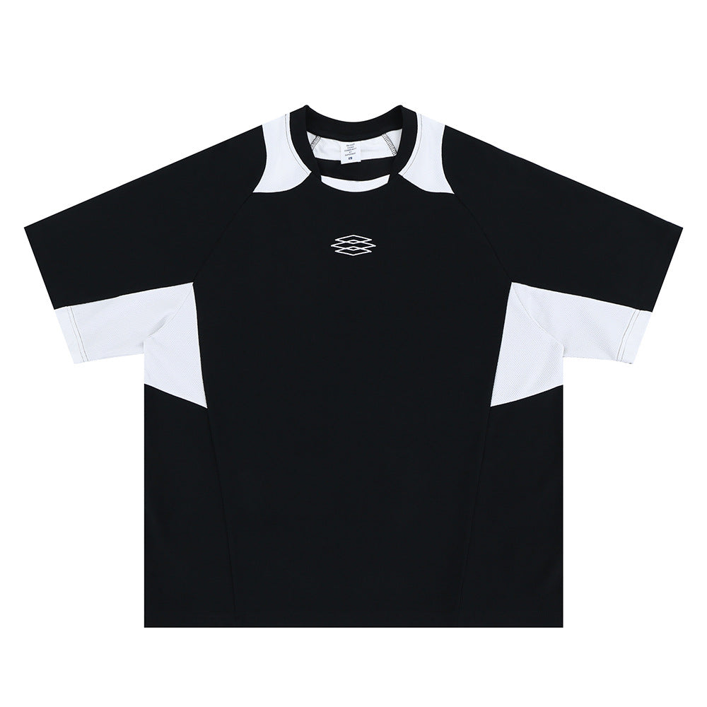 Vic Streetwear Summer Quick Drying Vintage Sports Short Sleeve T-Shirt Loose