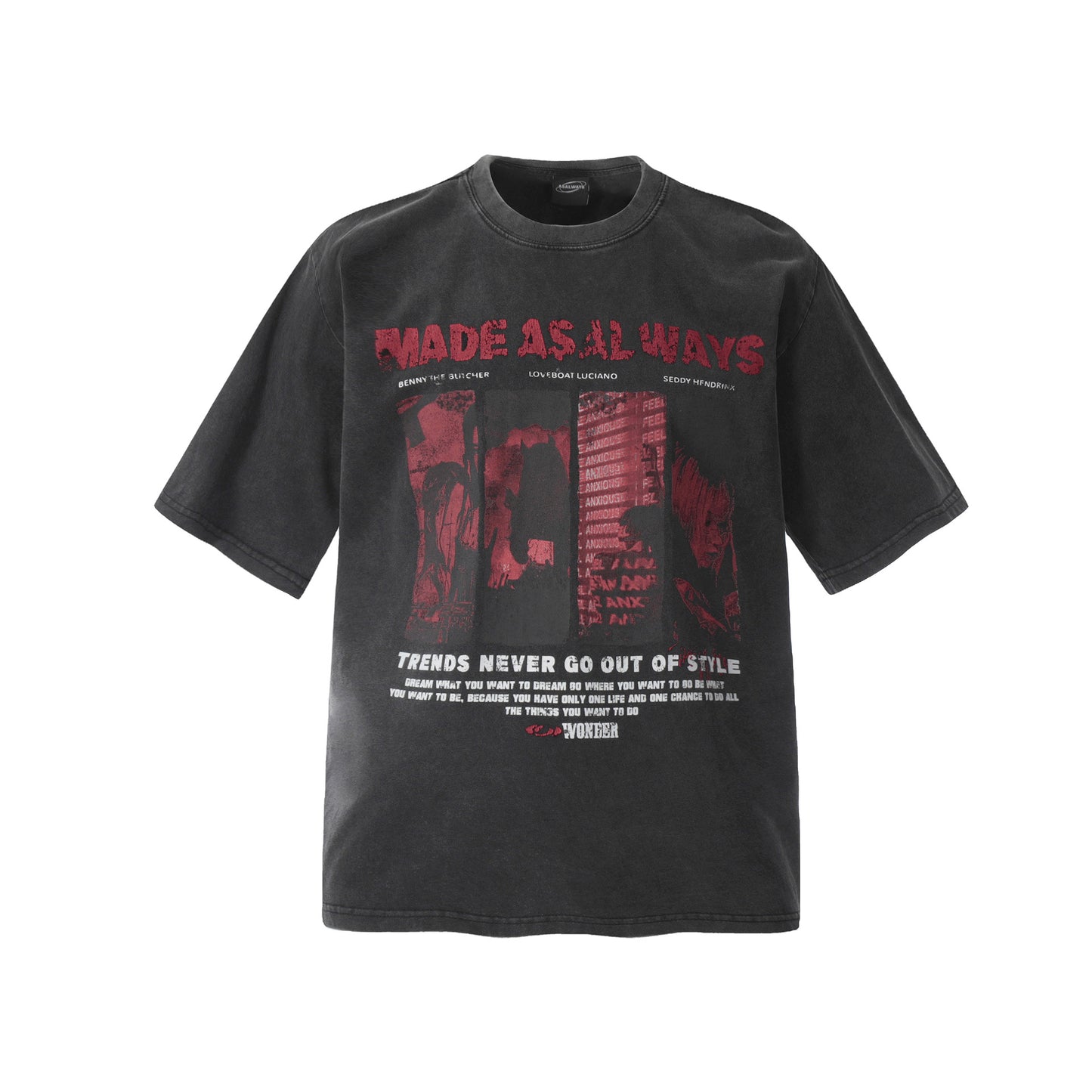 Unisex T-shirts Summer Washed Old Men's Loose Short Sleeve T-Shirts