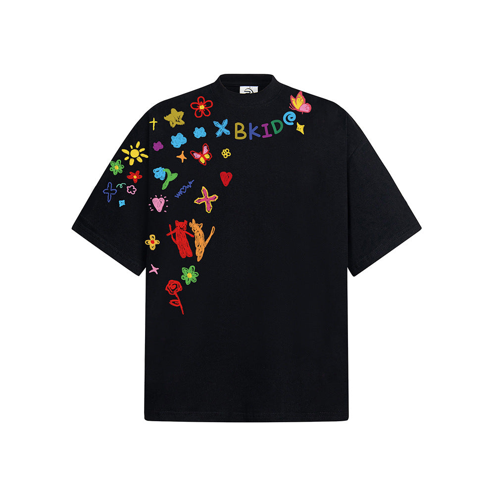 Hip Hop Clothes New York Graffiti Short Sleeve T-Shirt