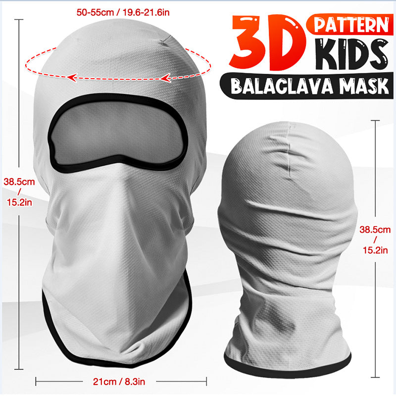 Cycling Windproof Hood Kids Mask Mountaineering Camping Beach Sun Protection