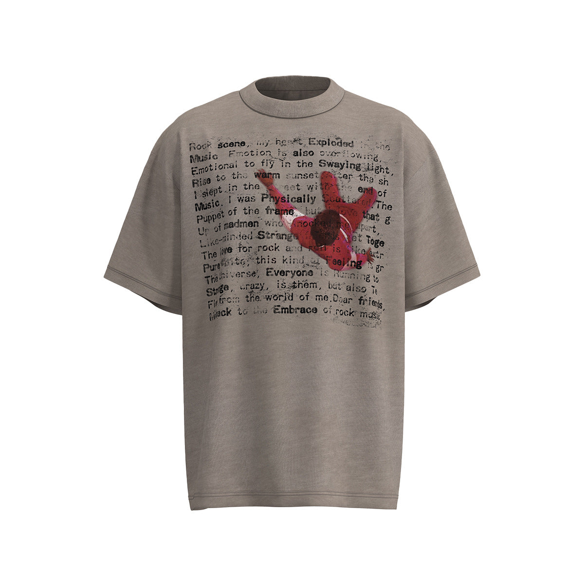 Hip Hop Clothing Summer Hip Hop Character Print T-Shirt